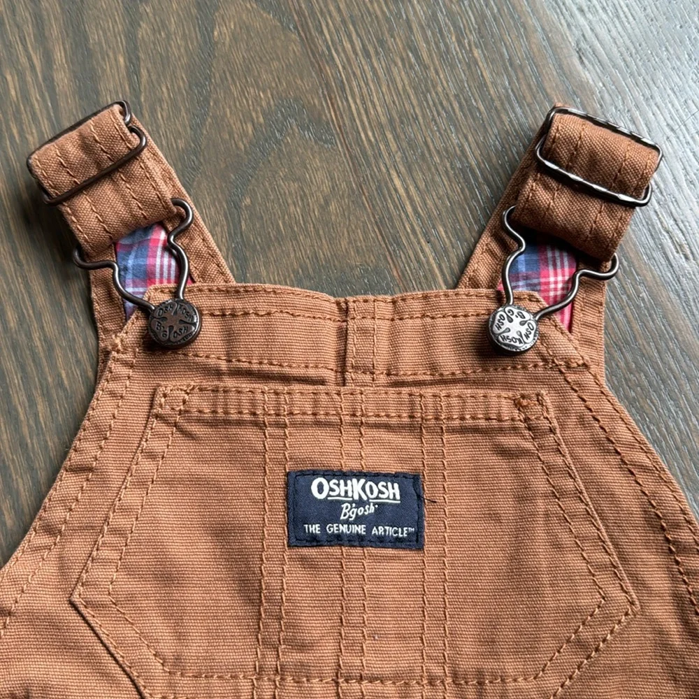 OshKosh B'Gosh Plaid Baby Overalls